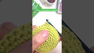 how to decrease in #crochet for beginners #tutorial #crochetstitch