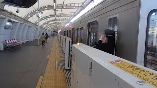 東急大井町線高津駅での車掌動作１