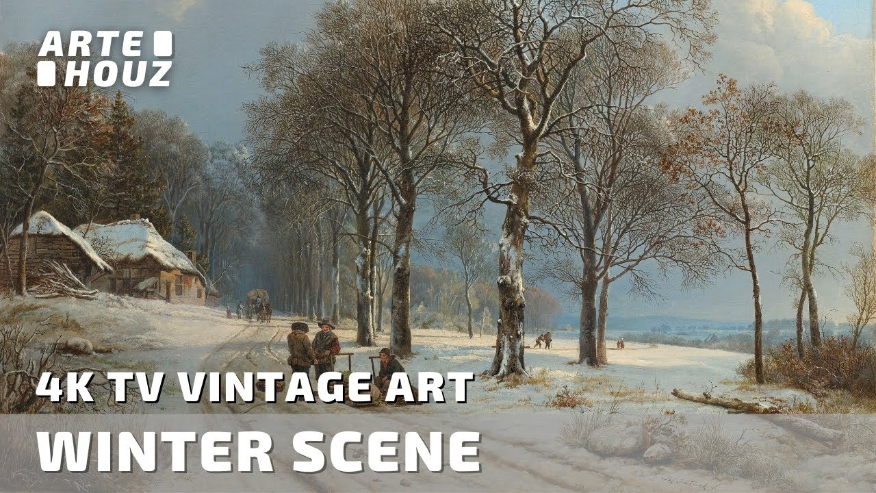 Famous Winter Scene Art Slideshow From Museum 1 Hour 4k Uhd Tv