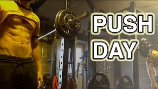 Push Day Workout Routine | Shoulders | Chest | Home Gym