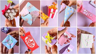 20 Cute paper Gift boxes ideas | easy paper gift box | cute paper crafts | easy diy hacks and crafts