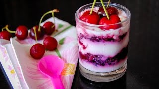 How To Make Mulberry Yogurt Pudding