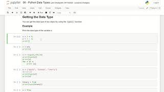 Exercise 06 Python datatypes