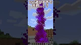 【マイクラ】TNTで遊びすぎて天罰…！？【#Minecraft 】#shorts