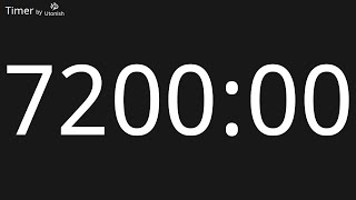 7200 Minute Countdown Timer