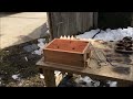 sand casting an aluminium plaque