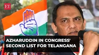 Telangana Elections 2023: Congress declares 2nd list; fields Mohammad Azharuddin from Jubilee Hills