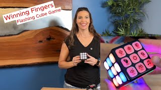 Winning Fingers Flashing Cube Electronic Memory Brain Game