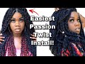 easy passion twists for beginners| rubberband method tutorial