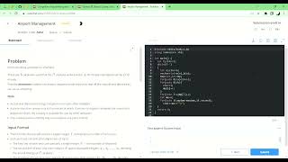 Airport management solution || codechef || starter 98 ||