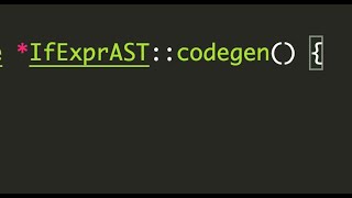 LLVM Tutorial #18: CodeGen For If Statement