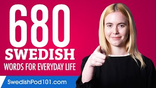 680 Swedish Words for Everyday Life - Basic Vocabulary #34