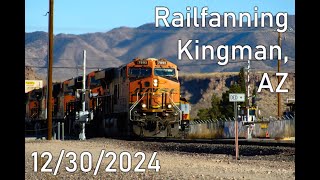 [H1 C44-9W] Railfanning Kingman, AZ 12/30/2024