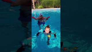 Learning to swim with the grands.