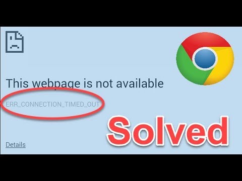 Исправление ошибки ERR_CONNECTION_TIMED_OUT в Chrome