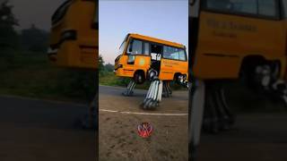 💥மேட்டில் தவழ்ந்து சென்ற பள்ளி வாகனம்🫣🚍| #ai #aivideo #automobile #hornsound #shorts #trending #bus