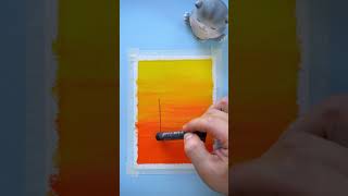 Easy oil pastel sunset painting #oilpastel #art #painting #easypainting #sunsetpainting #oilpastels