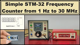 Simple STM32 Frequency meter from 1Hz to 30 MHz (Arduino IDE)