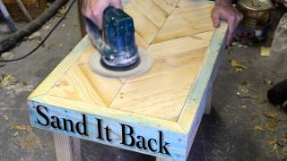 How To Create A Coffee Table From An Old Pallet and Monocel