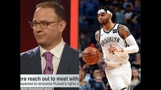 Adrian Wojnarowski REACTS to Lakers Meeting With D'Angelo Russell | ES
