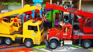 Bruder Crane Toy Unboxing | Kids Playing With Crane Toys | JackJackPlays