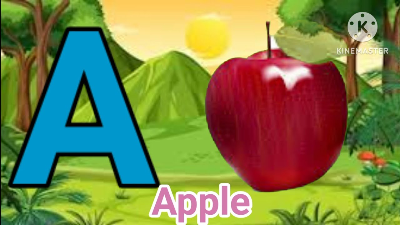 Abcd Phonics Song With Two Words,A For Apple B For Ball, A To Z ...