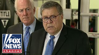Barr discusses Jeffrey Epstein case with media
