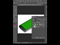 make a green screen on mobile display in photoshop