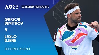 Grigor Dimitrov v Laslo Djere Extended Highlights | Australian Open 2023 Second Round