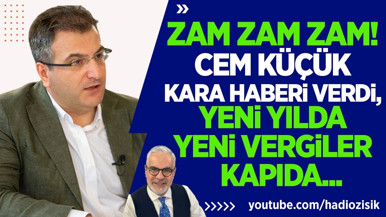 CEM KÜÇÜK KARA HABERİ TGRT'DE VERDİ! YENİ YILDA YENİ VERGİLER KAPIDA ...