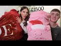 HUGE £1500 *LUXURY* CHRISTMAS GIFT SWAP WITH MY BOYFRIEND !!