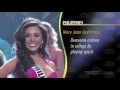 Mary Jean MJ Lastimosa Miss Universe 2014 Top 10 Overall Performance