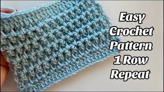 CROCHET PATTERN - 1 ROW REPEAT