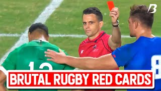 20 Minutes of BRUTAL Rugby Red Card Incidents