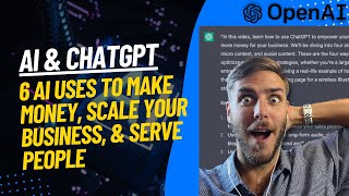 6 Ways chatGPT Makes You Money Online