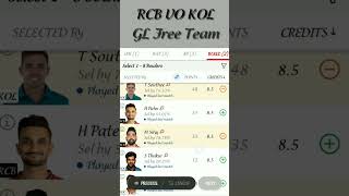 KKR vs RCB Dream11 Prediction, KOL vs RCB Dream11 Team, KKR vs RCB Grand League Team, IPLT20 Dream11