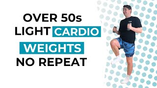 Over 50s LOW IMPACT Full Body Hiit Cardio Weights Workout