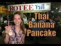 Eating Thai Banana Pancakes Roti in Chiang Mai, Thailand | Thai Street Food Travel Video