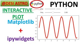 Interactive plot using Python Matplotlib Widgets| For absolute Beginner#jupyternotebook #matplotlib