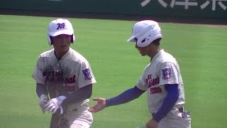 三田松聖ｖｓ神戸国際大附（２０１４夏兵庫大会・決勝）　３回