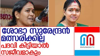 ശോഭാ സുരേന്ദ്രൻ മത്സരിക്കില്ല. നിസ്സഹകരണത്തിൽ തന്നെ l shobha surendran