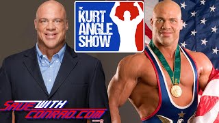 Kurt Angle on a fan stealing his gold medal