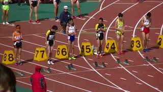 20180415西日本記録会 中学3年男子100m決勝1組 West Japan Track Meet Junior H S  Boys'A 100m Final1