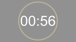 56 SECONDS - 4K - COUNTDOWN IN REVERSE - SECOND TIMER -