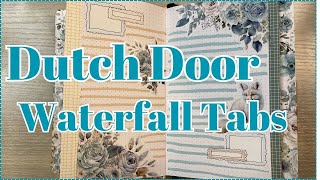 CREATIVE JOURNAL WITH DUTCH DOOR WATERFALL TABS