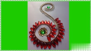 Kundan design on paper / Easy Kundan art