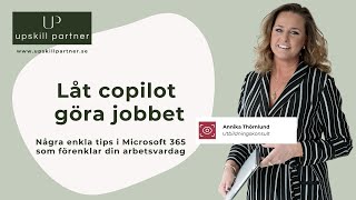 Annika Thörnlund - Copilot och Microsoft 365