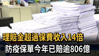 超過保費收入14倍！ 防疫保單已賠逾806億－民視台語新聞