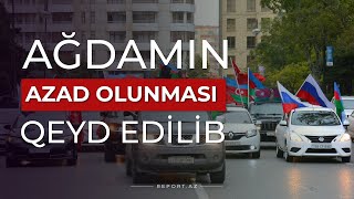 Bakıda Ağdamın işğaldan azad olunması coşqu ilə qeyd edilib