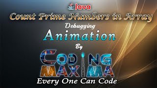 Count Prime Numbers in Array | 1080P HD | Arrays | core java | java | Coding Maxima | Coding